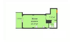 Студия квартира, вторичка, 34м2, 16/17 этаж