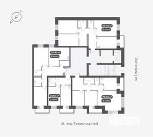1-к квартира, вторичка, 38м2, 8/16 этаж