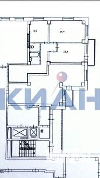 2-к квартира, вторичка, 65м2, 11/16 этаж
