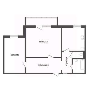 2-к квартира, вторичка, 53м2, 9/10 этаж