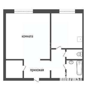 1-к квартира, вторичка, 41м2, 1/10 этаж