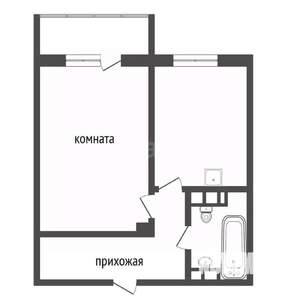 1-к квартира, вторичка, 37м2, 11/24 этаж