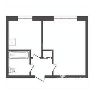 1-к квартира, вторичка, 29м2, 5/5 этаж