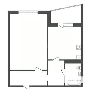 1-к квартира, вторичка, 39м2, 10/10 этаж