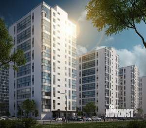 1-к квартира, строящийся дом, 49м2, 9/17 этаж