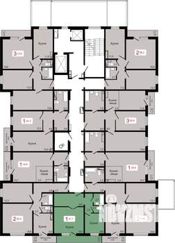 1-к квартира, вторичка, 42м2, 2/17 этаж