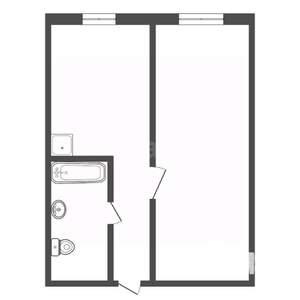 1-к квартира, вторичка, 28м2, 2/5 этаж