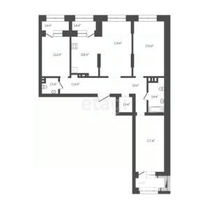 4-к квартира, вторичка, 72м2, 18/25 этаж