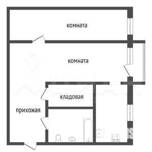 2-к квартира, вторичка, 46м2, 5/5 этаж