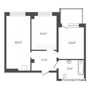 3-к квартира, вторичка, 57м2, 8/19 этаж