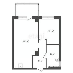 1-к квартира, вторичка, 40м2, 4/25 этаж