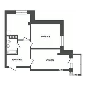 2-к квартира, вторичка, 57м2, 18/25 этаж