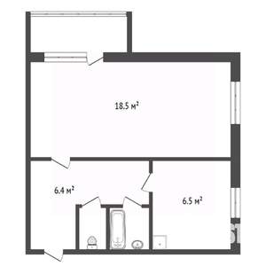 2-к квартира, вторичка, 48м2, 4/5 этаж