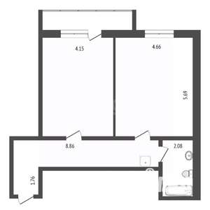 2-к квартира, вторичка, 75м2, 6/9 этаж