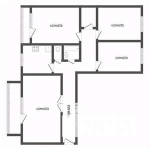 4-к квартира, вторичка, 81м2, 9/9 этаж