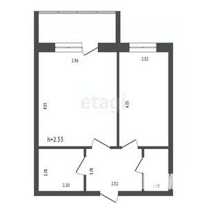 1-к квартира, вторичка, 39м2, 8/18 этаж