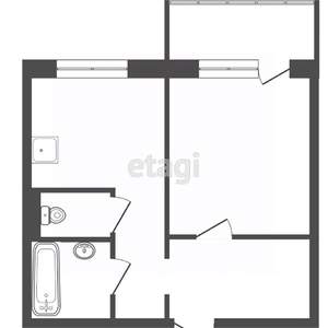 1-к квартира, вторичка, 38м2, 3/9 этаж