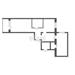 2-к квартира, вторичка, 72м2, 3/9 этаж