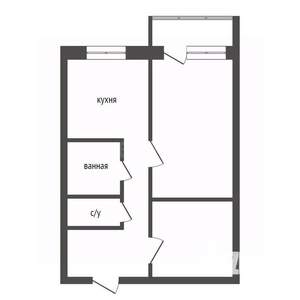 1-к квартира, вторичка, 31м2, 5/5 этаж