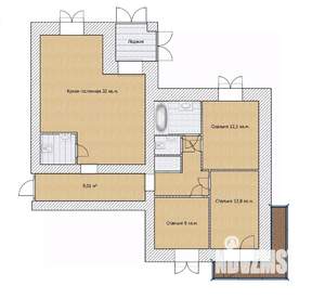 4-к квартира, вторичка, 92м2, 7/10 этаж