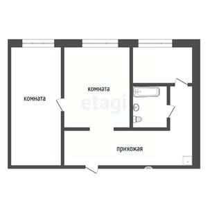 2-к квартира, вторичка, 71м2, 2/5 этаж