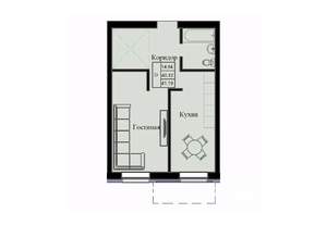 1-к квартира, вторичка, 41м2, 6/10 этаж