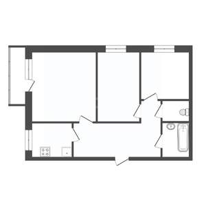 3-к квартира, вторичка, 61м2, 8/9 этаж