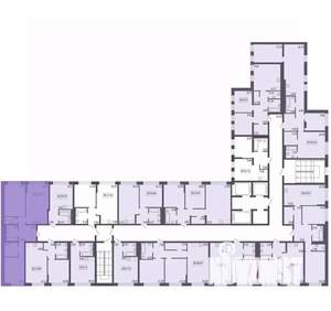 3-к квартира, строящийся дом, 67м2, 15/17 этаж