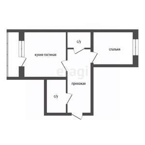 2-к квартира, вторичка, 77м2, 7/16 этаж