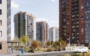 1-к квартира, строящийся дом, 40м2, 14/17 этаж