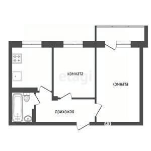 2-к квартира, вторичка, 66м2, 24/24 этаж