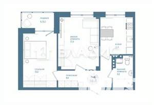 2-к квартира, строящийся дом, 58м2, 3/19 этаж