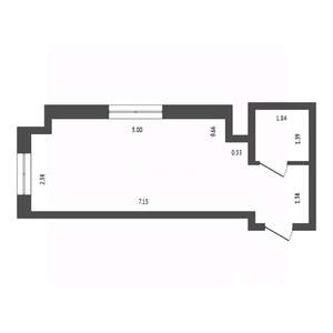 Студия квартира, вторичка, 29м2, 2/5 этаж