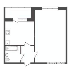 1-к квартира, вторичка, 28м2, 3/9 этаж