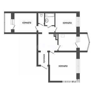 3-к квартира, вторичка, 85м2, 8/17 этаж