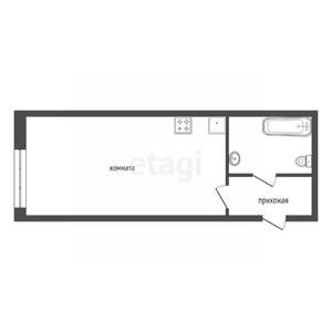 Студия квартира, вторичка, 27м2, 5/10 этаж