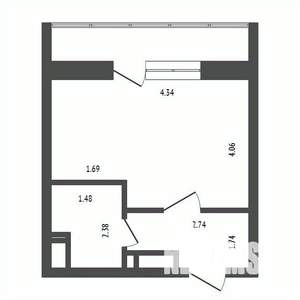 Студия квартира, вторичка, 24м2, 14/17 этаж