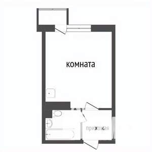 1-к квартира, вторичка, 44м2, 2/25 этаж
