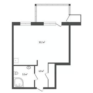 1-к квартира, вторичка, 41м2, 19/20 этаж