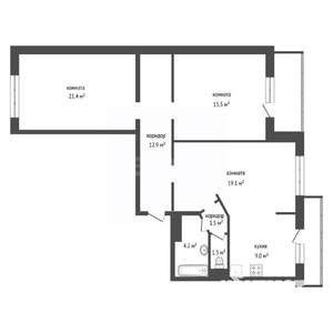 3-к квартира, вторичка, 85м2, 8/9 этаж