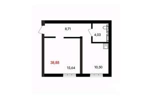 1-к квартира, вторичка, 39м2, 14/18 этаж