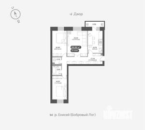 3-к квартира, вторичка, 90м2, 2/16 этаж