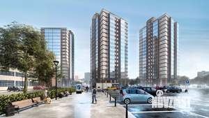 2-к квартира, строящийся дом, 61м2, 16/19 этаж