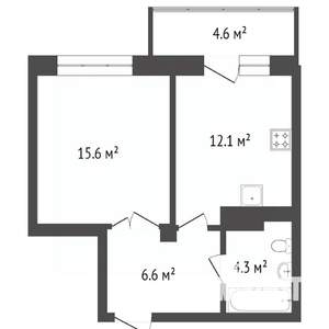 1-к квартира, вторичка, 38м2, 19/19 этаж