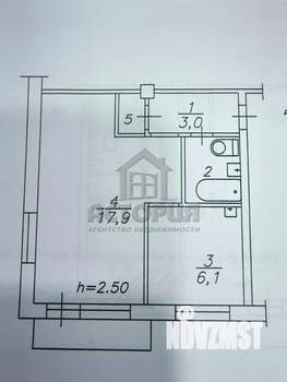 1-к квартира, вторичка, 31м2, 2/5 этаж