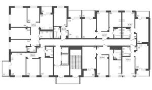 2-к квартира, строящийся дом, 55м2, 19/19 этаж