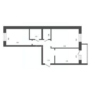 2-к квартира, вторичка, 64м2, 6/13 этаж