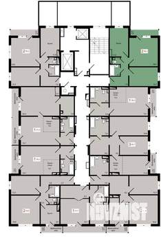 2-к квартира, вторичка, 56м2, 3/17 этаж