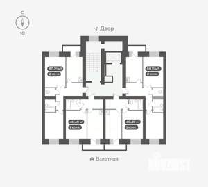 2-к квартира, вторичка, 59м2, 4/16 этаж