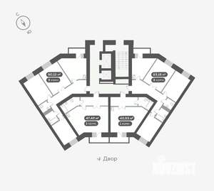 3-к квартира, вторичка, 83м2, 11/16 этаж
